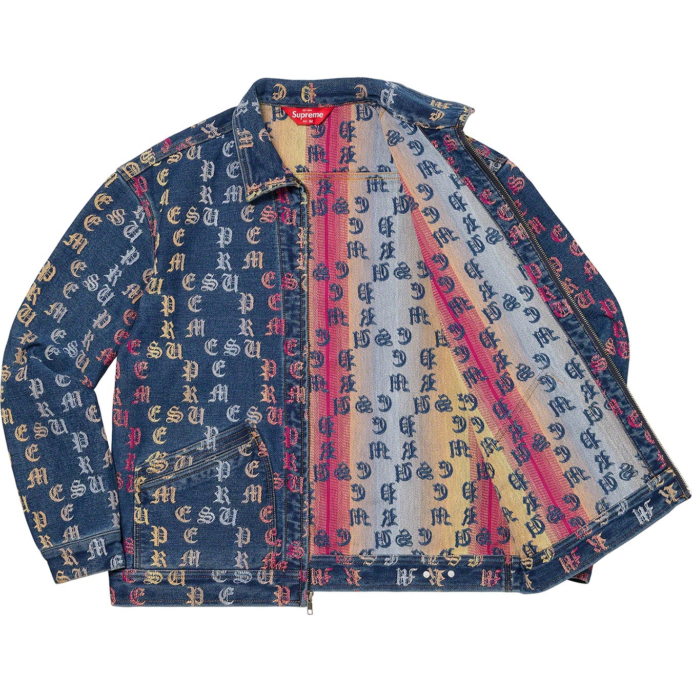 Gradient Jacquard Denim Work Jacket view 13